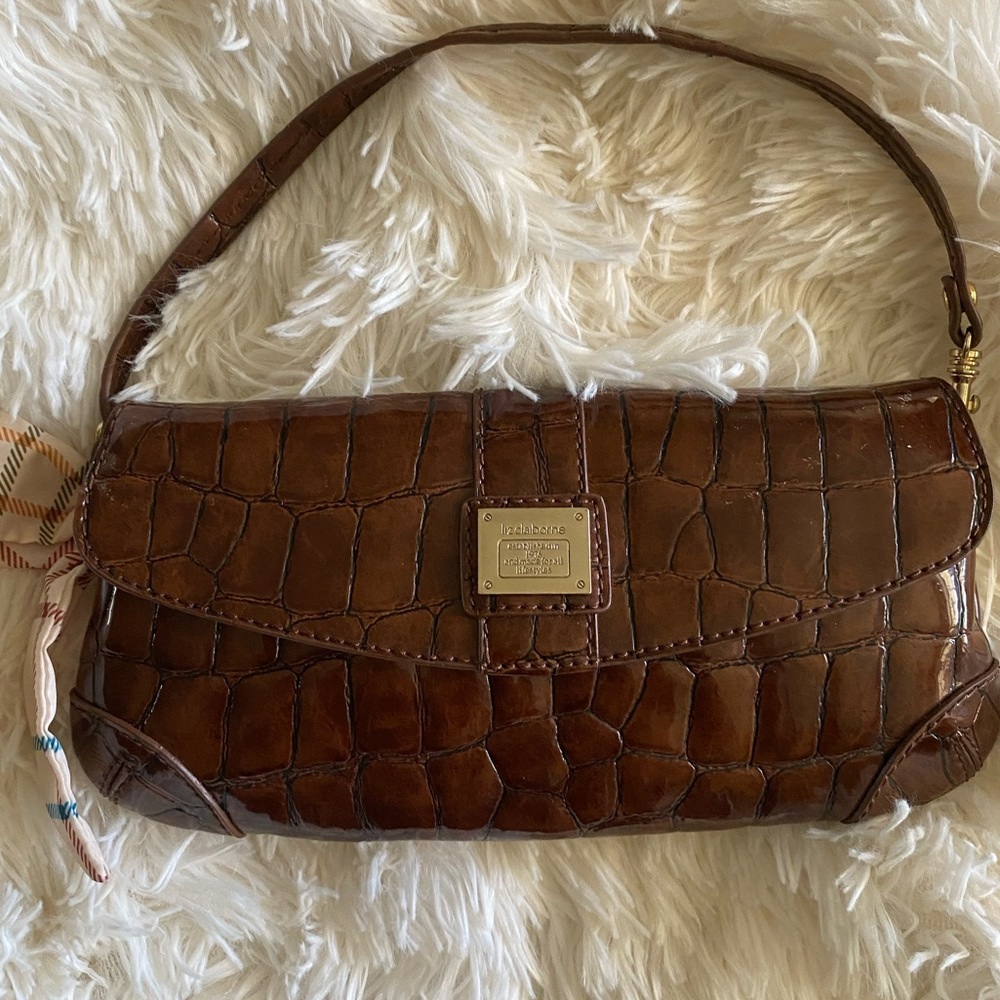 Liz Claiborne Patten Leather Bag